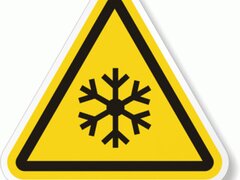 Eticheta cu Simbol de pericol de inghet